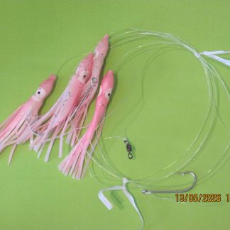 Bonnie Daisy Chain 75mm skirts 2/0 hooks 16kg fluorocarbon