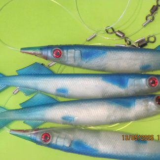 230mm ballyhoo daisy chain 59kg nylon 90kg swivels